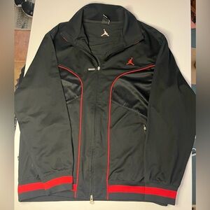 Jordan Men's Black and Red Dri-fit XL Jacket